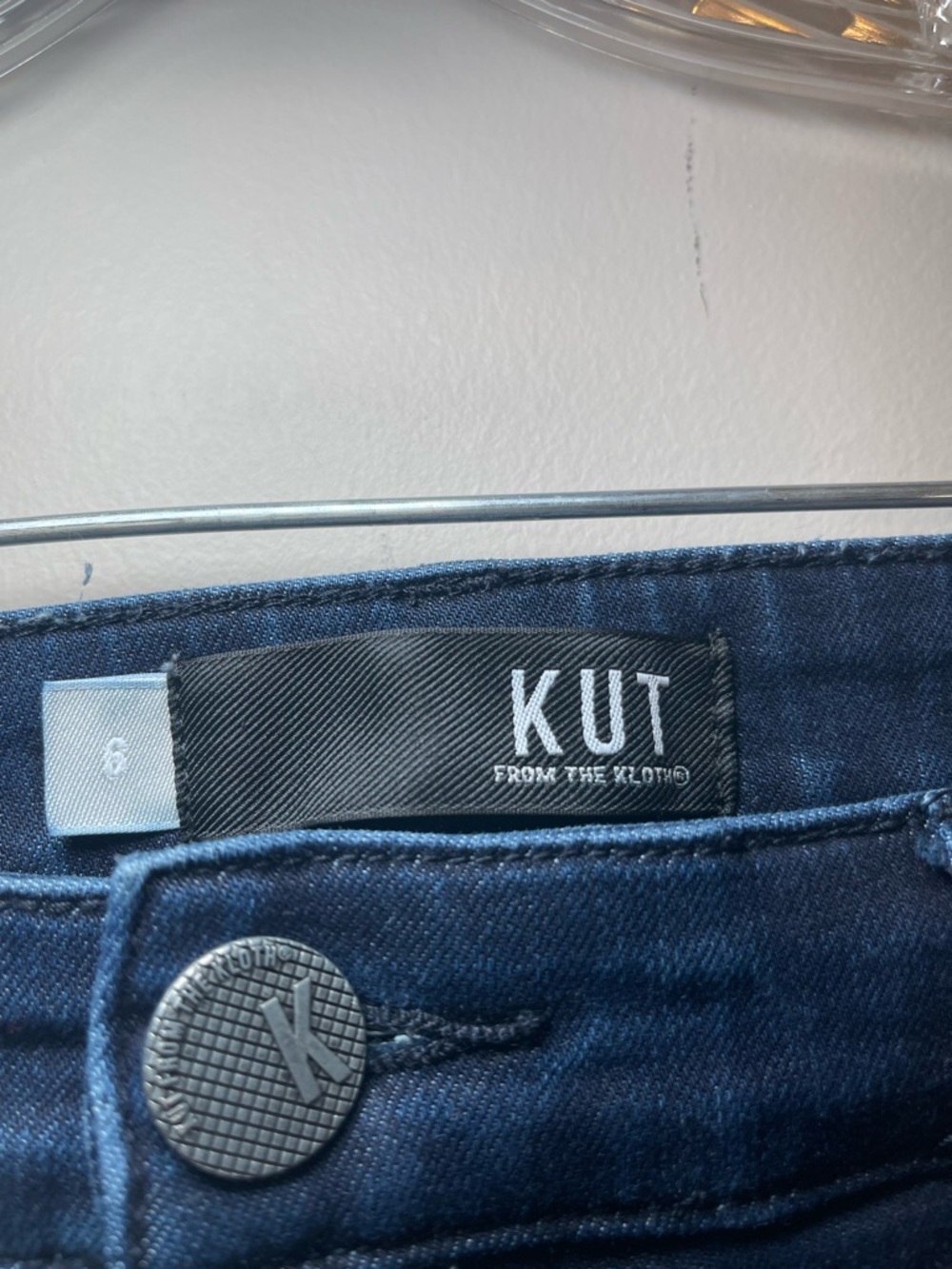 Kut from the Kloth Dark Blue High-Rise Skinny Jeans - Picture 4 of 9